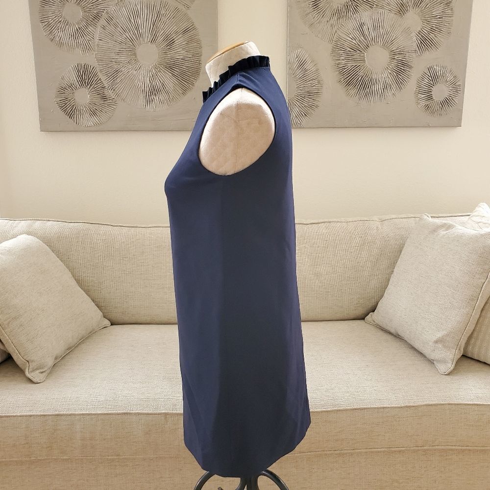 French Connection Navy Shift Dress Sz2 - Picture 5 of 10